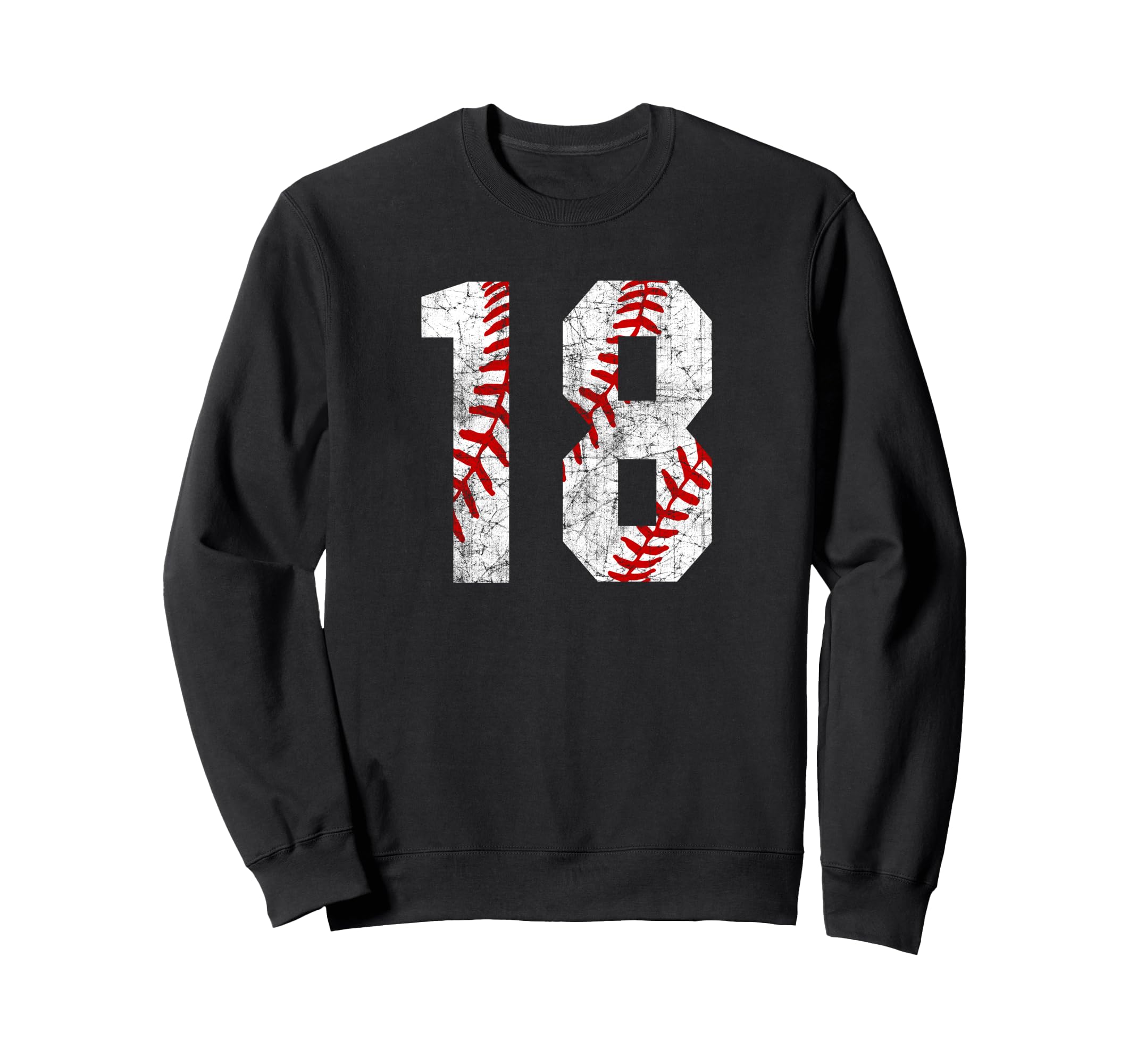 Baseball Mom 18 Jersey Baseball Sweatshirt - Custom Art Print for Adults - T-Shirt, Sweatshirt, Hoodie