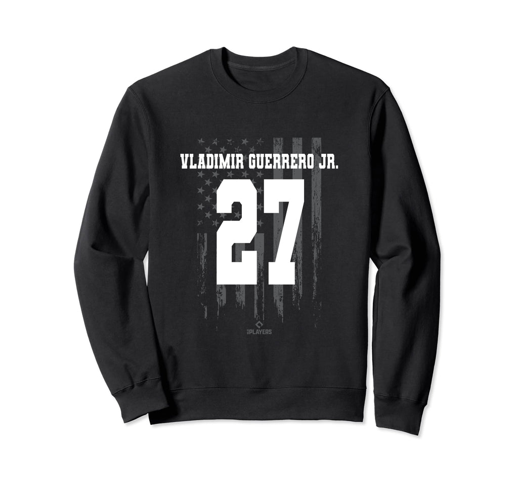 Vladimir Guerrero Jr Flag Sweatshirt - Streetwear Style for Adults - T-Shirt, Sweatshirt, Hoodie