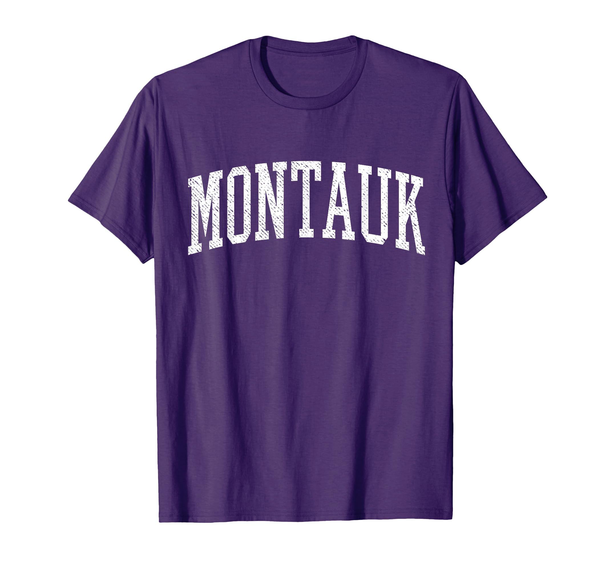 Varsity Distressed Montauk T-Shirt - Aesthetic Graphic Unisex - T-Shirt, Sweatshirt, Hoodie