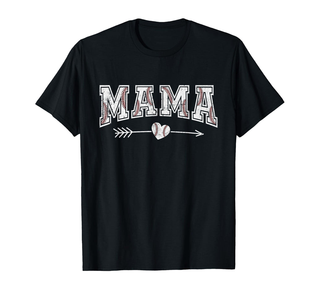 Baseball Mama Mothers Day Baseball T-Shirt - Custom Art Print for Adults - T-Shirt, Sweatshirt, Hoodie