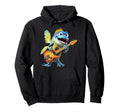 Funny Fish Bass Guitar Player Rock Hoodie - Custom Art Print for Adults - T-Shirt, Sweatshirt, Hoodie