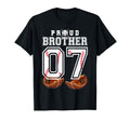 Proud Brother Baseball Player Number T-Shirt - Minimalist Print for Adults - T-Shirt, Sweatshirt, Hoodie