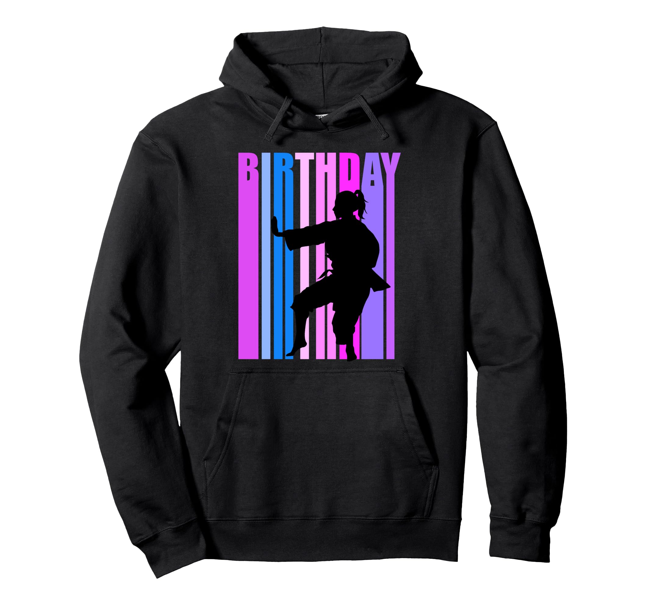 Karate Womens Birthday Distressed Hoodie - Casual Everyday Wear for Adults - T-Shirt, Sweatshirt, Hoodie