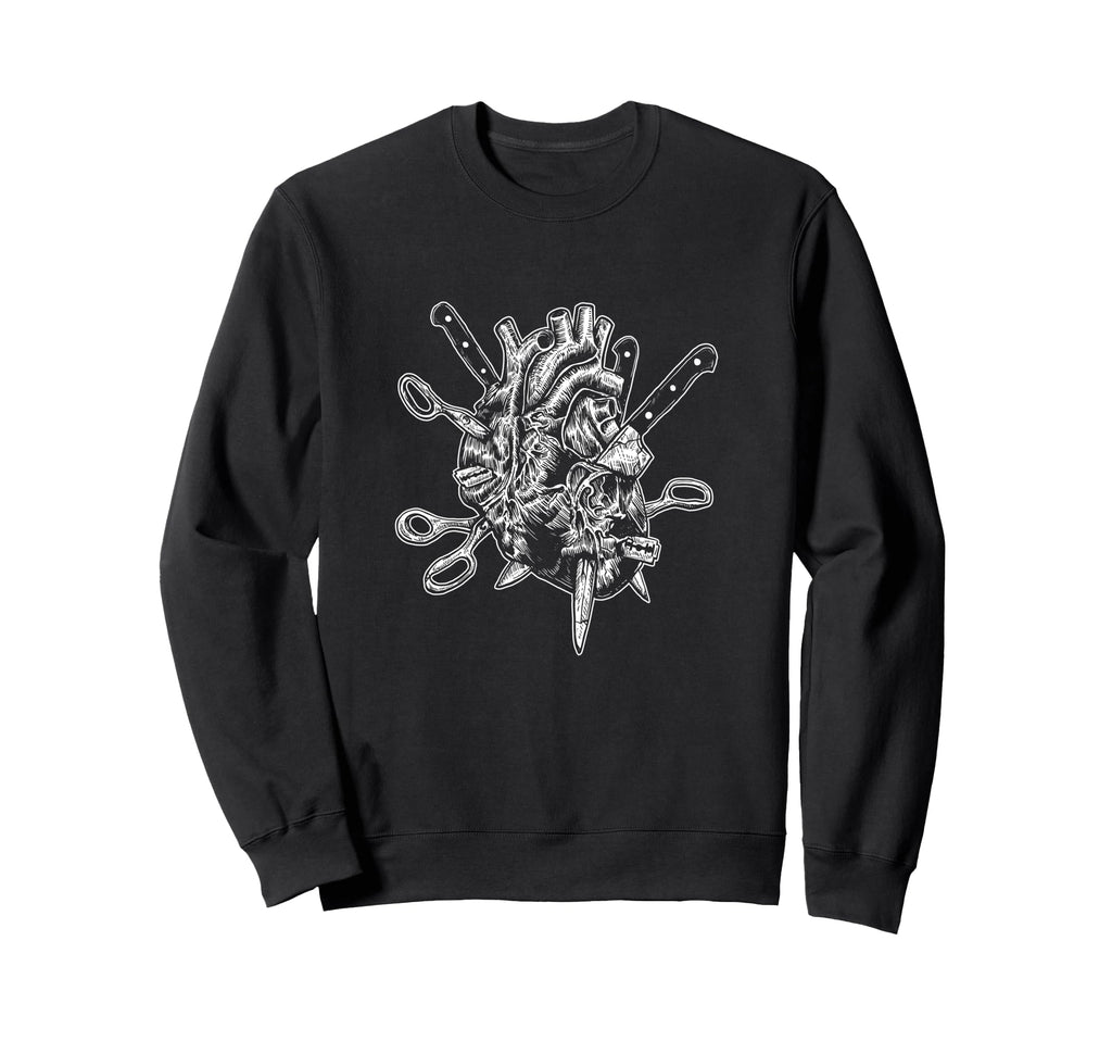 Hurt My Heart Gothic Art Y2K Emo Sweatshirt - Custom Art Print for Adults - T-Shirt, Sweatshirt, Hoodie