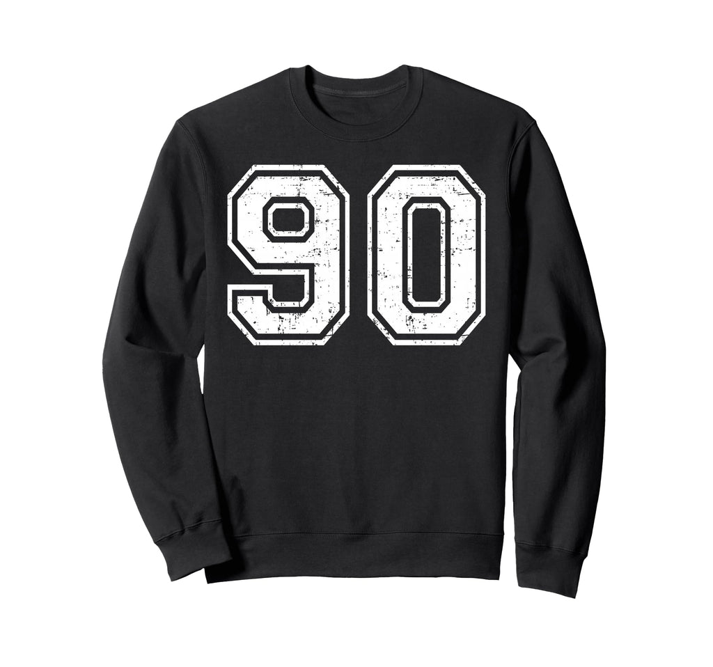 90 Number Ninety Team Sports Sweatshirt - Streetwear Style Men Women - T-Shirt, Sweatshirt, Hoodie