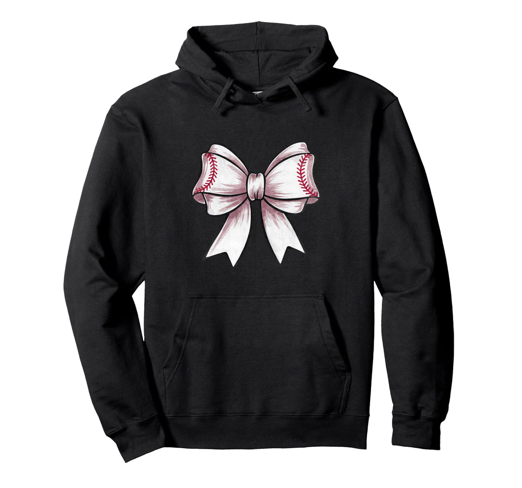 Coquette Baseball Bow Matching Family Hoodie - Aesthetic Graphic Men Women - T-Shirt, Sweatshirt, Hoodie