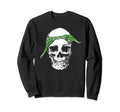 Hiphop Skull Green Do Rag Bandana Sweatshirt - Fun Novelty Design Unisex - T-Shirt, Sweatshirt, Hoodie