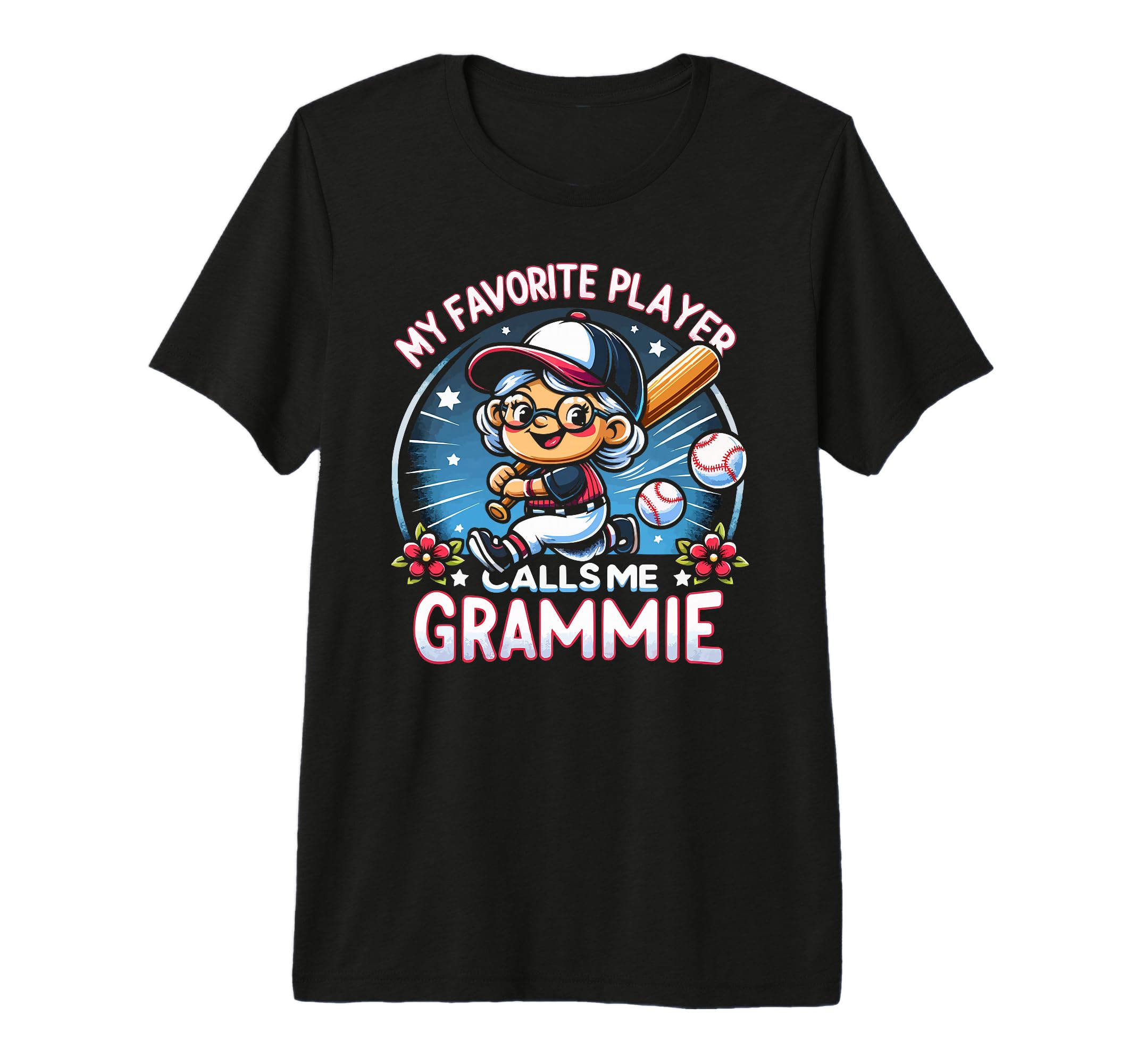 Baseball Grandma Grandmother Granny T-Shirt - Fun Novelty Design Men Women - T-Shirt, Sweatshirt, Hoodie