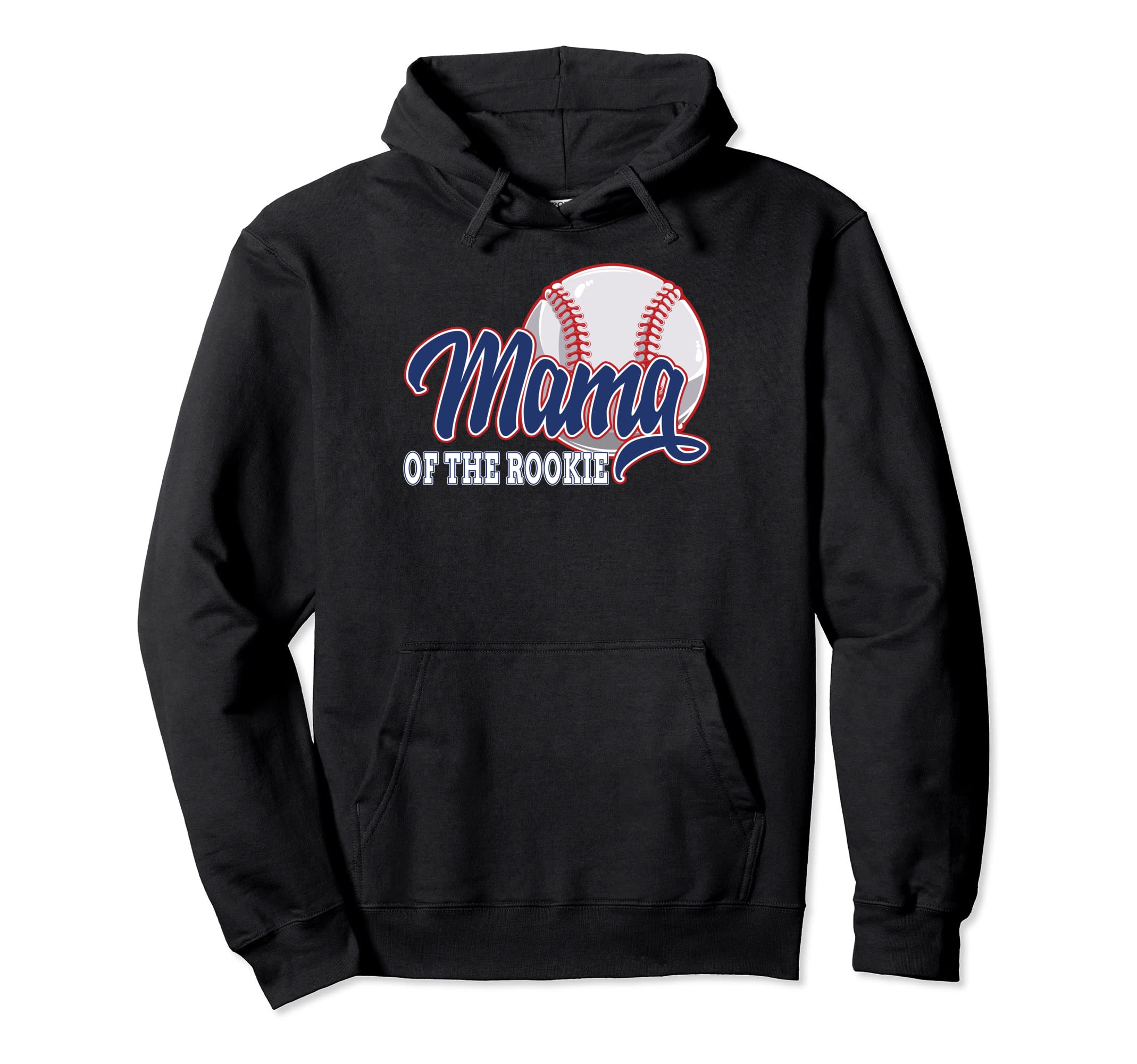 Mama Rookie Baseball Birthday Funny Hoodie - Fun Novelty Design for Adults - T-Shirt, Sweatshirt, Hoodie