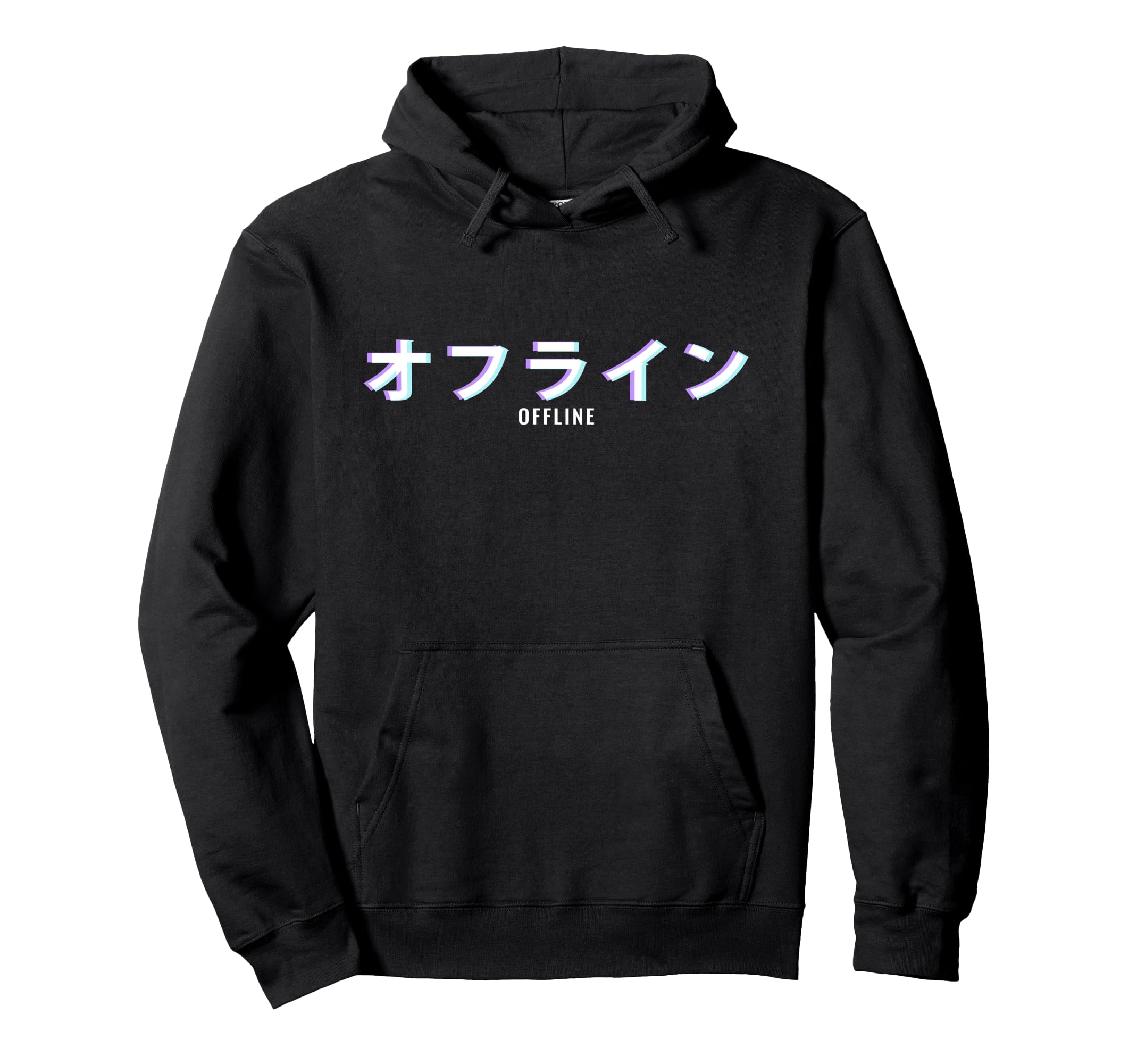 Vaporwave Aesthetic Offline Japanese Hoodie - Graphic Print Men Women - T-Shirt, Sweatshirt, Hoodie