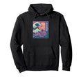 Chill Cat Vaporwave Sun And Ocean Wave Hoodie - Streetwear Style Men Women - T-Shirt, Sweatshirt, Hoodie