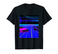 Vaporwave Car Synthwave City T-Shirt - Fun Novelty Design for Adults - T-Shirt, Sweatshirt, Hoodie