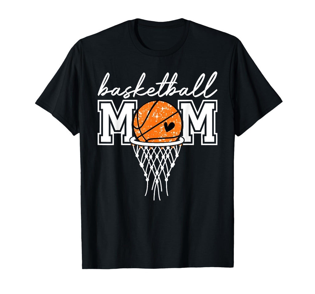 Basketball Mom Mama Game Day Mommy T-Shirt - Trendy Graphic for Adults - T-Shirt, Sweatshirt, Hoodie