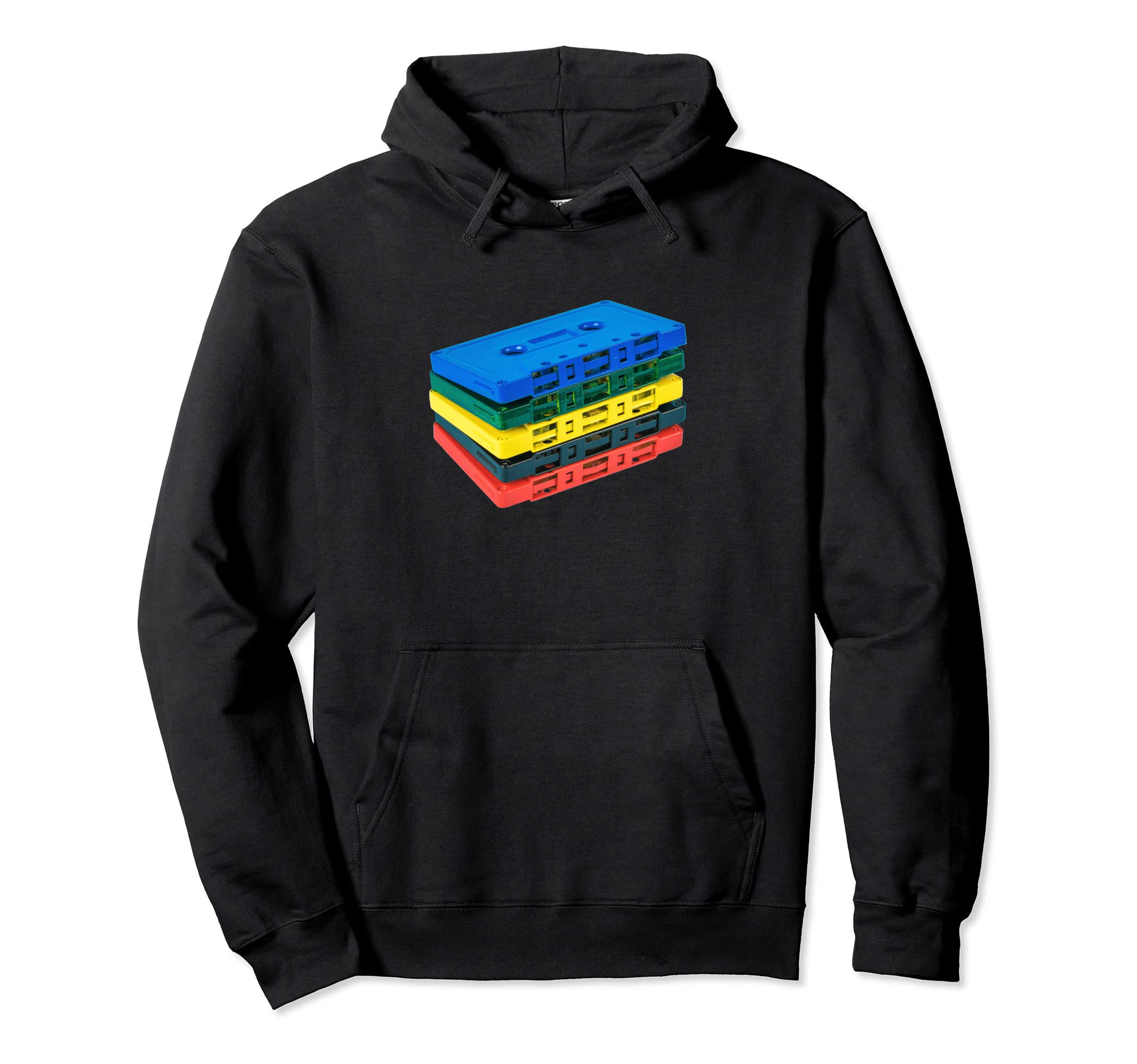 Mixtape Old School Music Colorful Hoodie - Aesthetic Graphic for Adults - T-Shirt, Sweatshirt, Hoodie