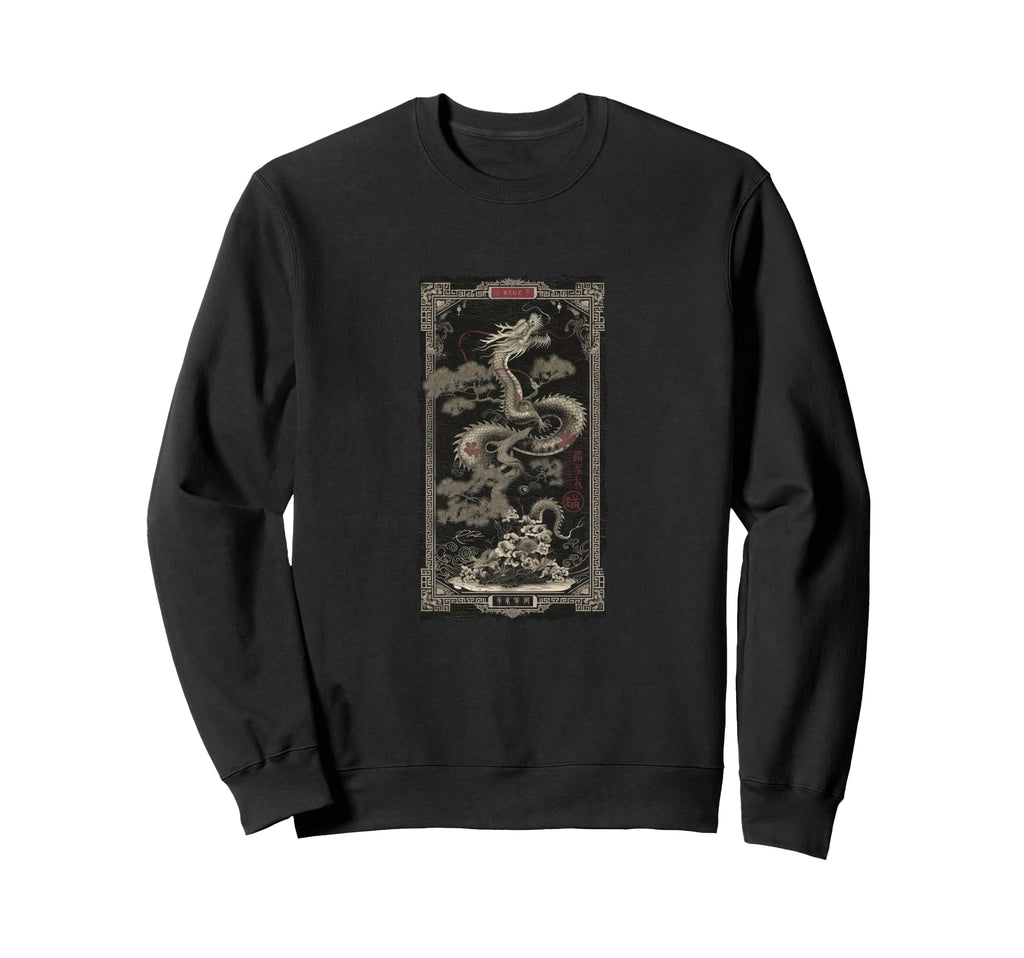 Aesthetic Dragon Streetwear Sweatshirt - Trendy Graphic Unisex - T-Shirt, Sweatshirt, Hoodie