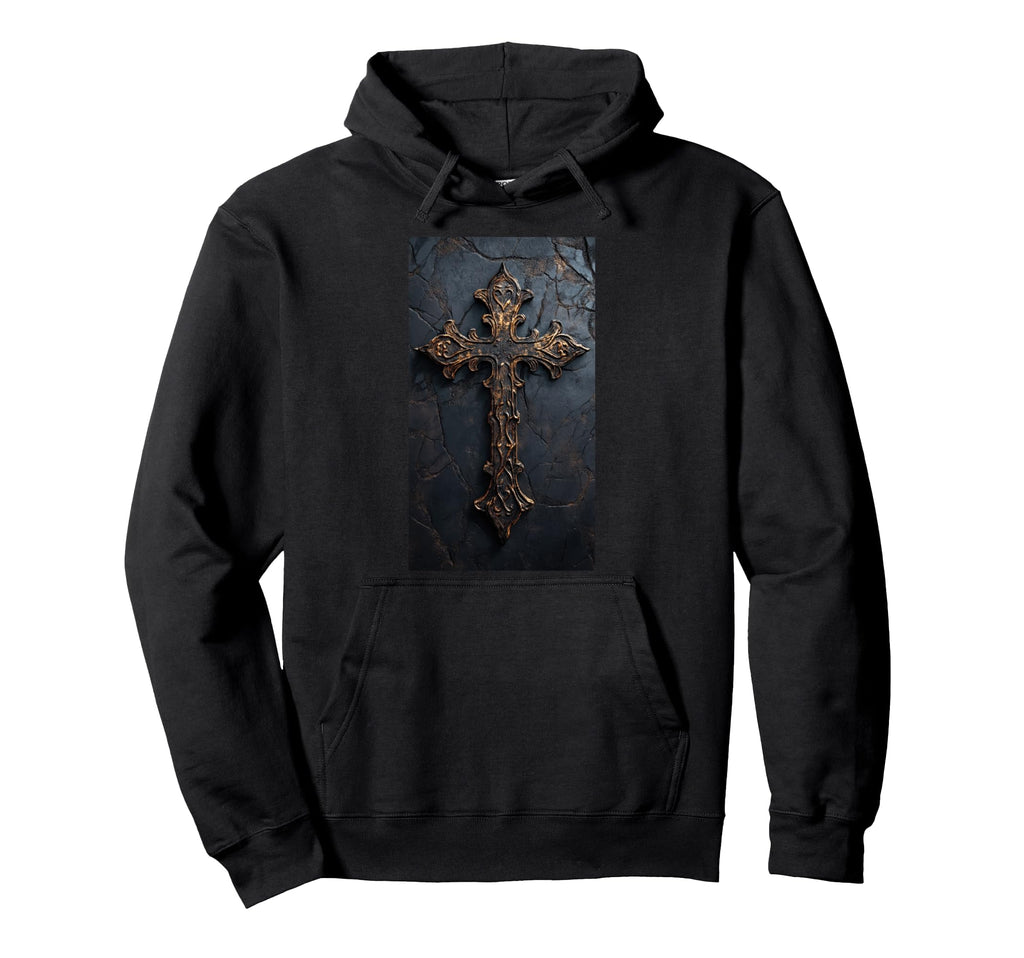 Gothic Cross Grunge Aesthetic Y2K Goth Hoodie - Novelty Apparel Unisex - T-Shirt, Sweatshirt, Hoodie