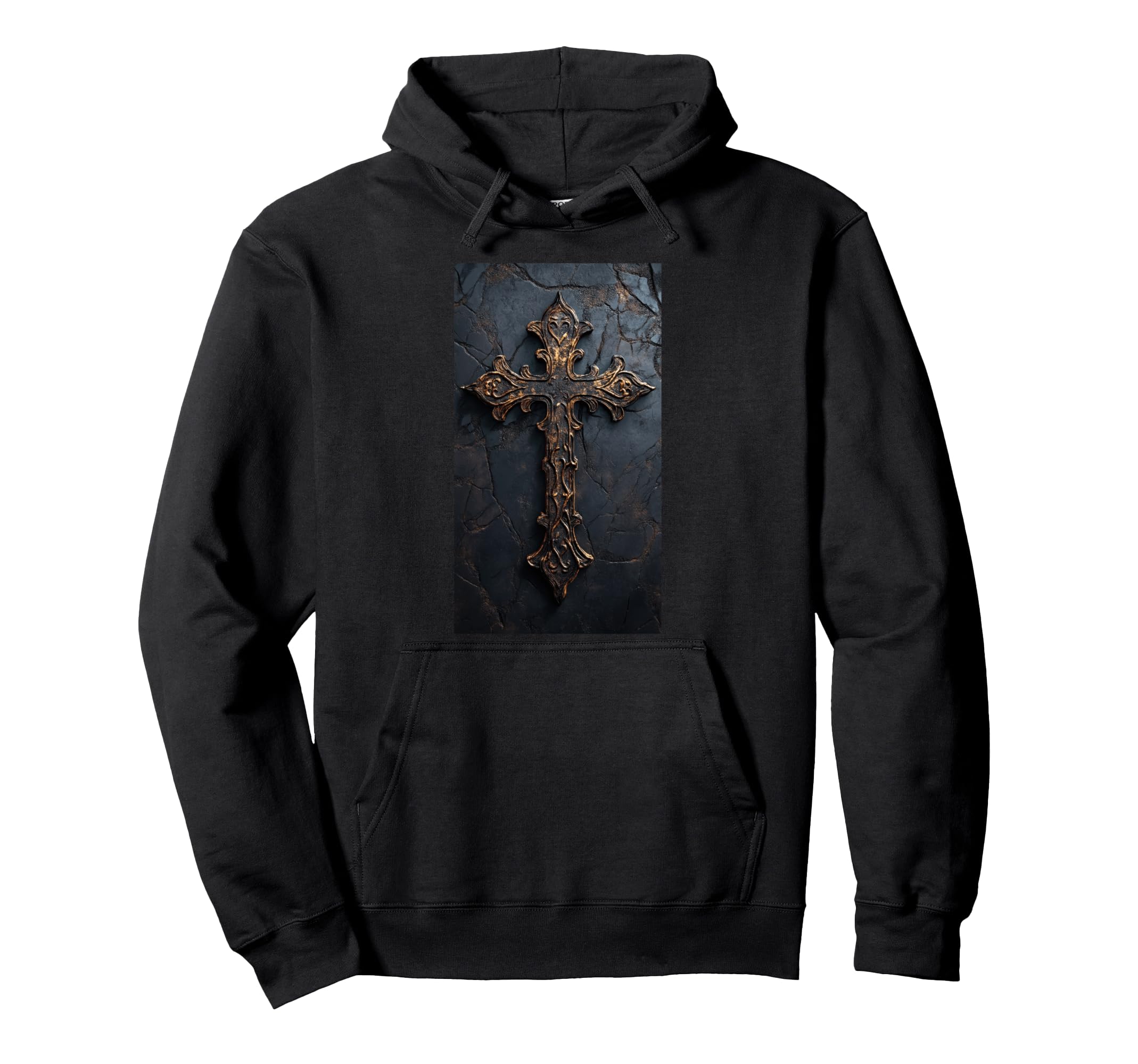Gothic Cross Grunge Aesthetic Y2K Goth Hoodie - Novelty Apparel Unisex - T-Shirt, Sweatshirt, Hoodie