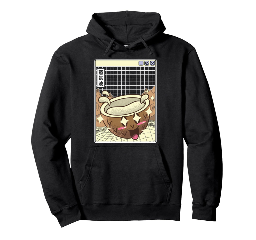 Coconut Kawaii Grid Vaporwave Hoodie - Aesthetic Graphic for Adults - T-Shirt, Sweatshirt, Hoodie