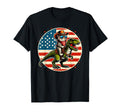 Funny Cowboy Cat Riding Dinosaur Usa T-Shirt - Aesthetic Graphic Men Women - T-Shirt, Sweatshirt, Hoodie