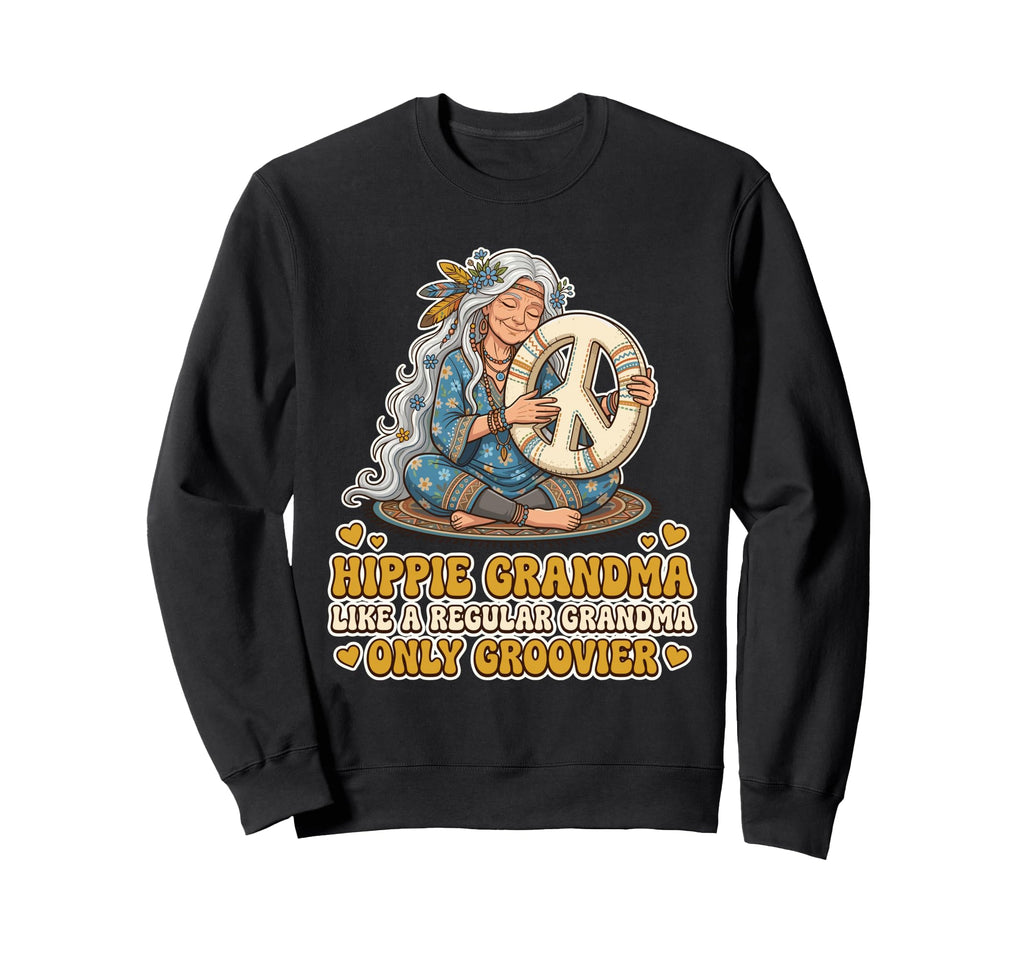 70S Peace Lover Boho Floral Art Sweatshirt - Streetwear Style for Adults - T-Shirt, Sweatshirt, Hoodie