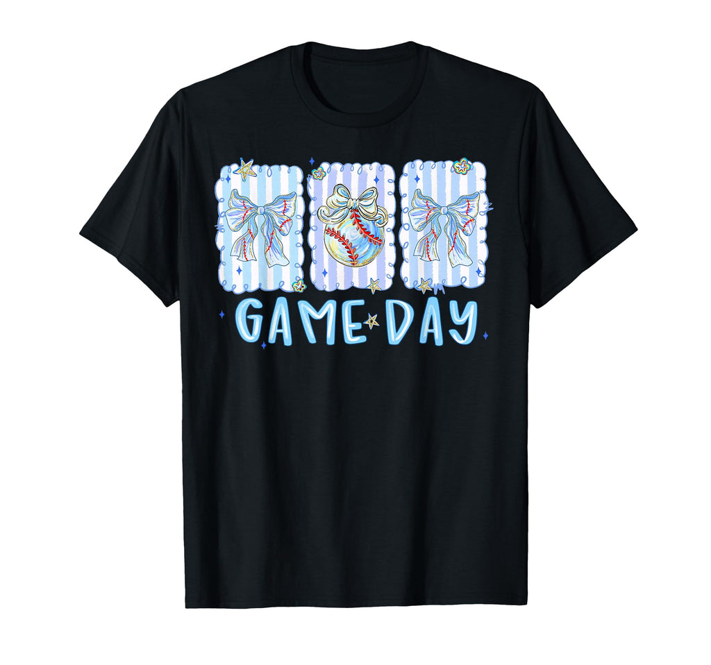 Coquette Baseball Game Day Sporty Moms T-Shirt - Graphic Print Unisex - T-Shirt, Sweatshirt, Hoodie