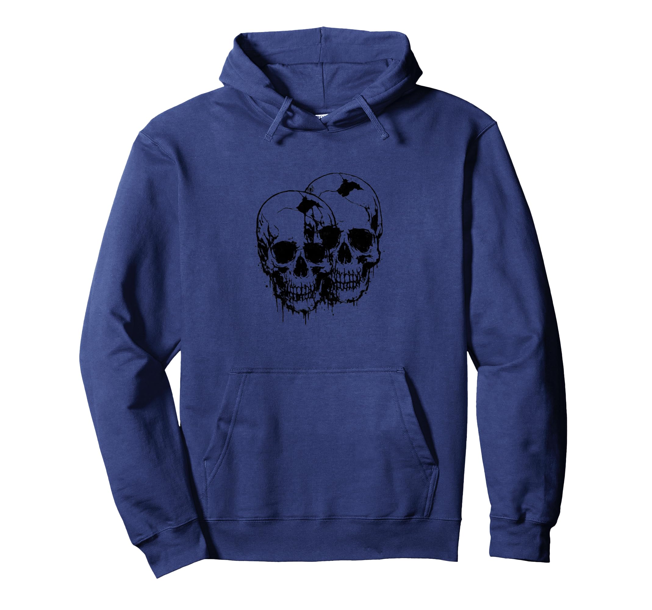 Twin Skull Horror Grunge Art Dark Alt Hoodie - Trendy Graphic Men Women - T-Shirt, Sweatshirt, Hoodie