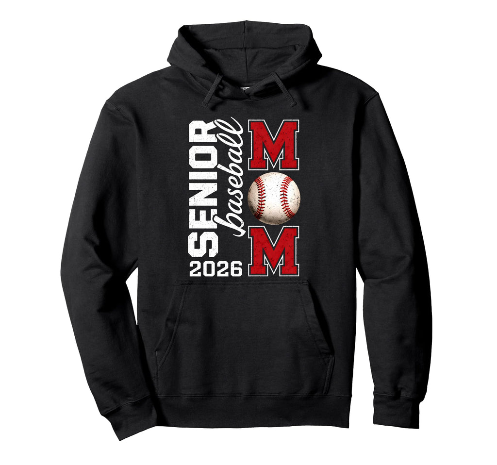 Senior Mom 2026 Final Inning Baseball Hoodie - Minimalist Print Unisex - T-Shirt, Sweatshirt, Hoodie