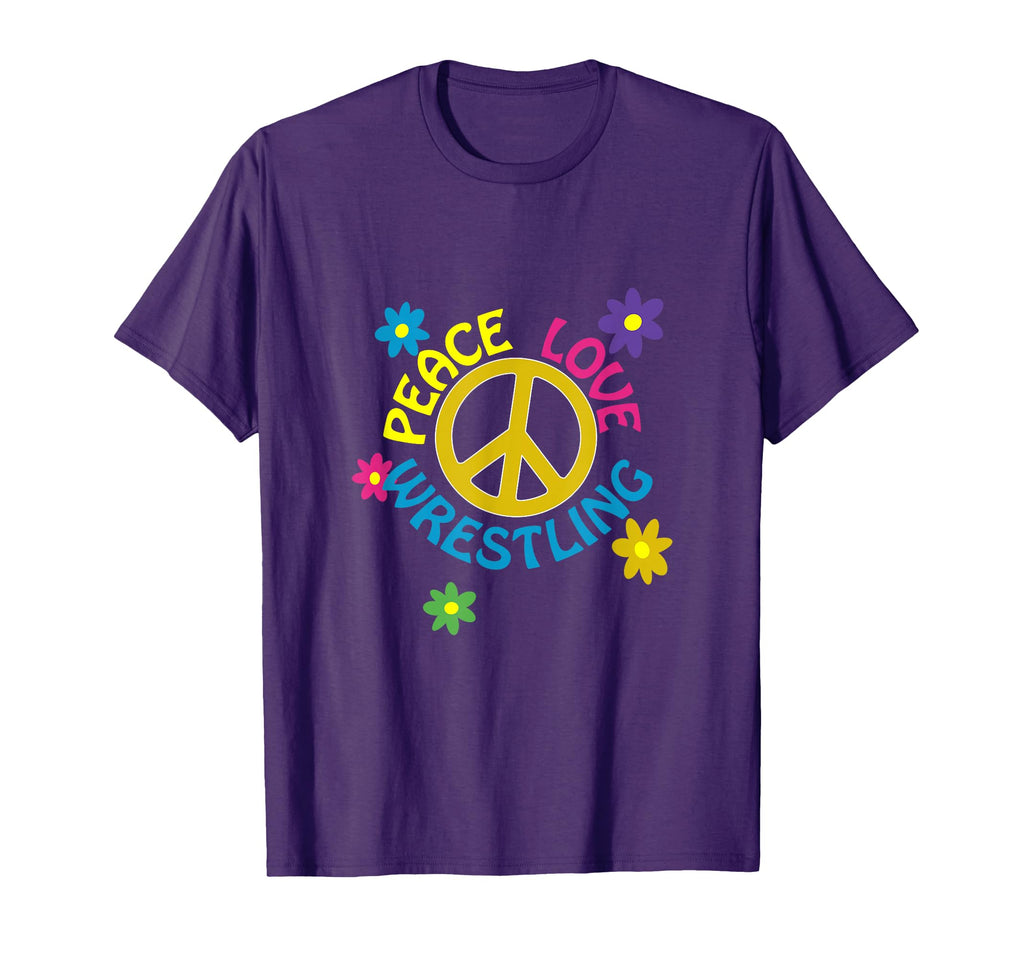 Peace Love Wrestling T-Shirt - Casual Everyday Wear for Adults - T-Shirt, Sweatshirt, Hoodie