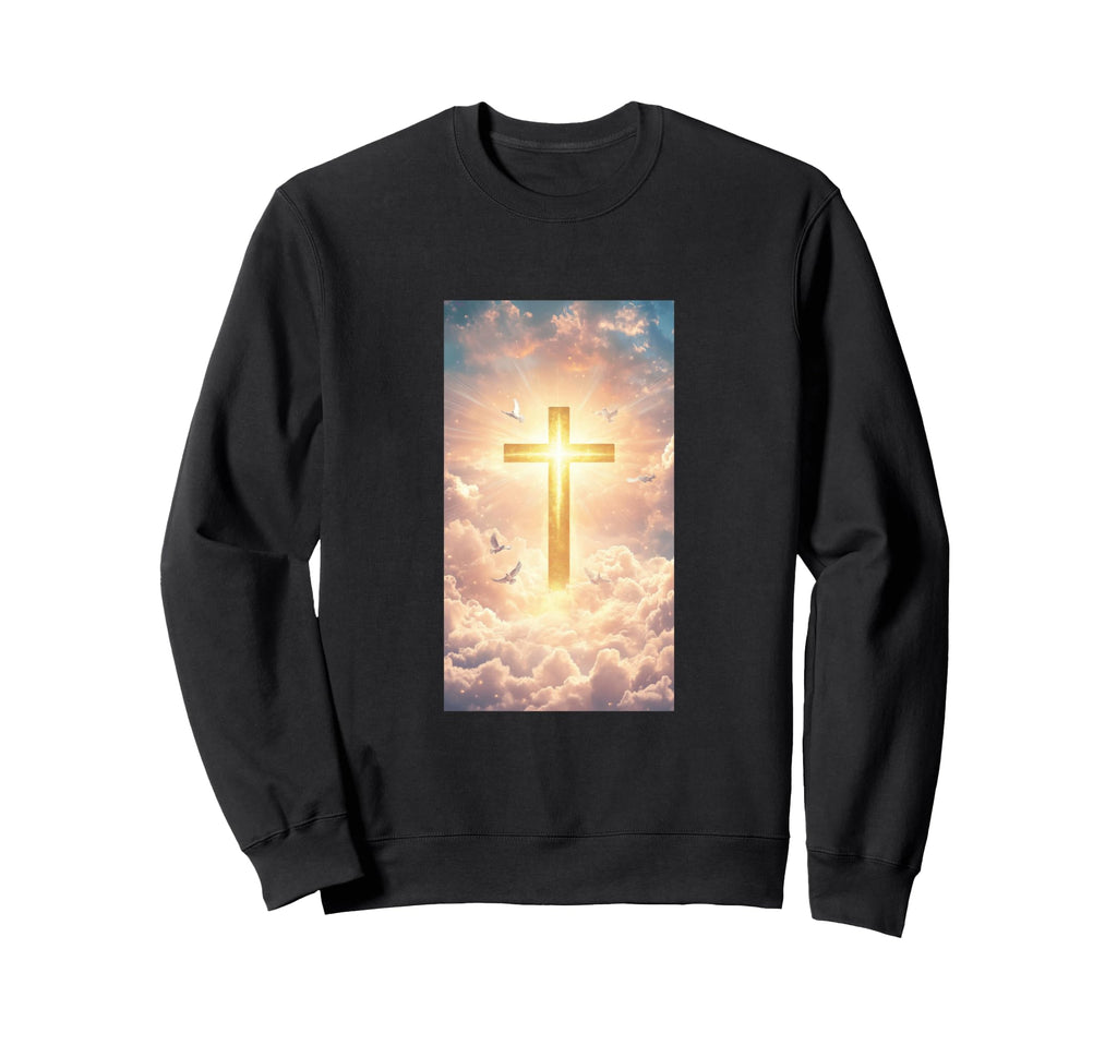 Gothic Cross Grunge Aesthetic Y2K Sweatshirt - Graphic Print Men Women - T-Shirt, Sweatshirt, Hoodie