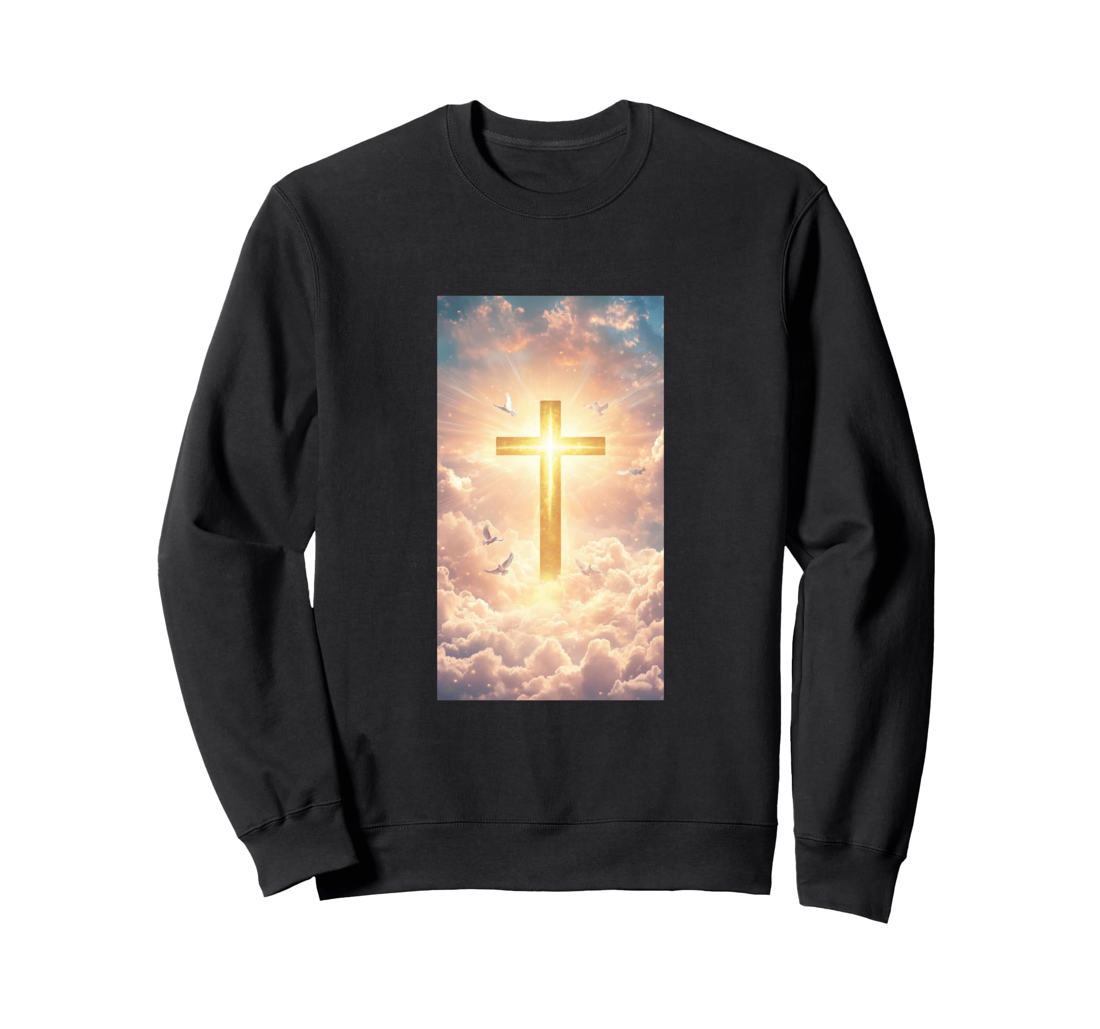 Gothic Cross Grunge Aesthetic Y2K Sweatshirt - Graphic Print Men Women - T-Shirt, Sweatshirt, Hoodie