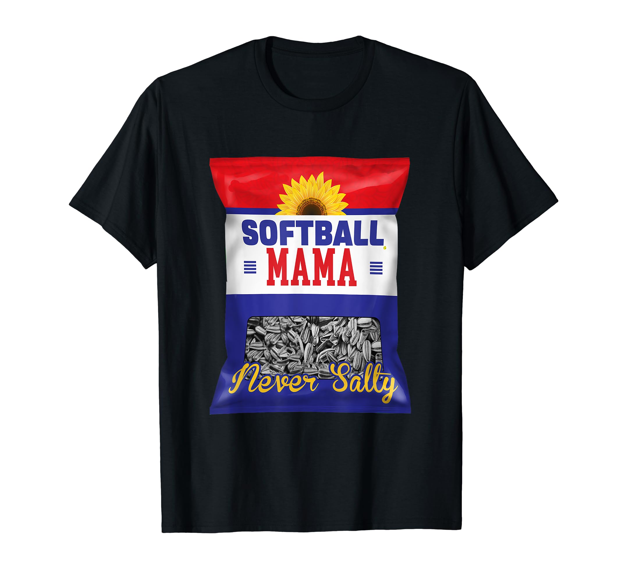 Softball Mama Never Salty Mom T-Shirt - Unique Graphic for Adults - T-Shirt, Sweatshirt, Hoodie