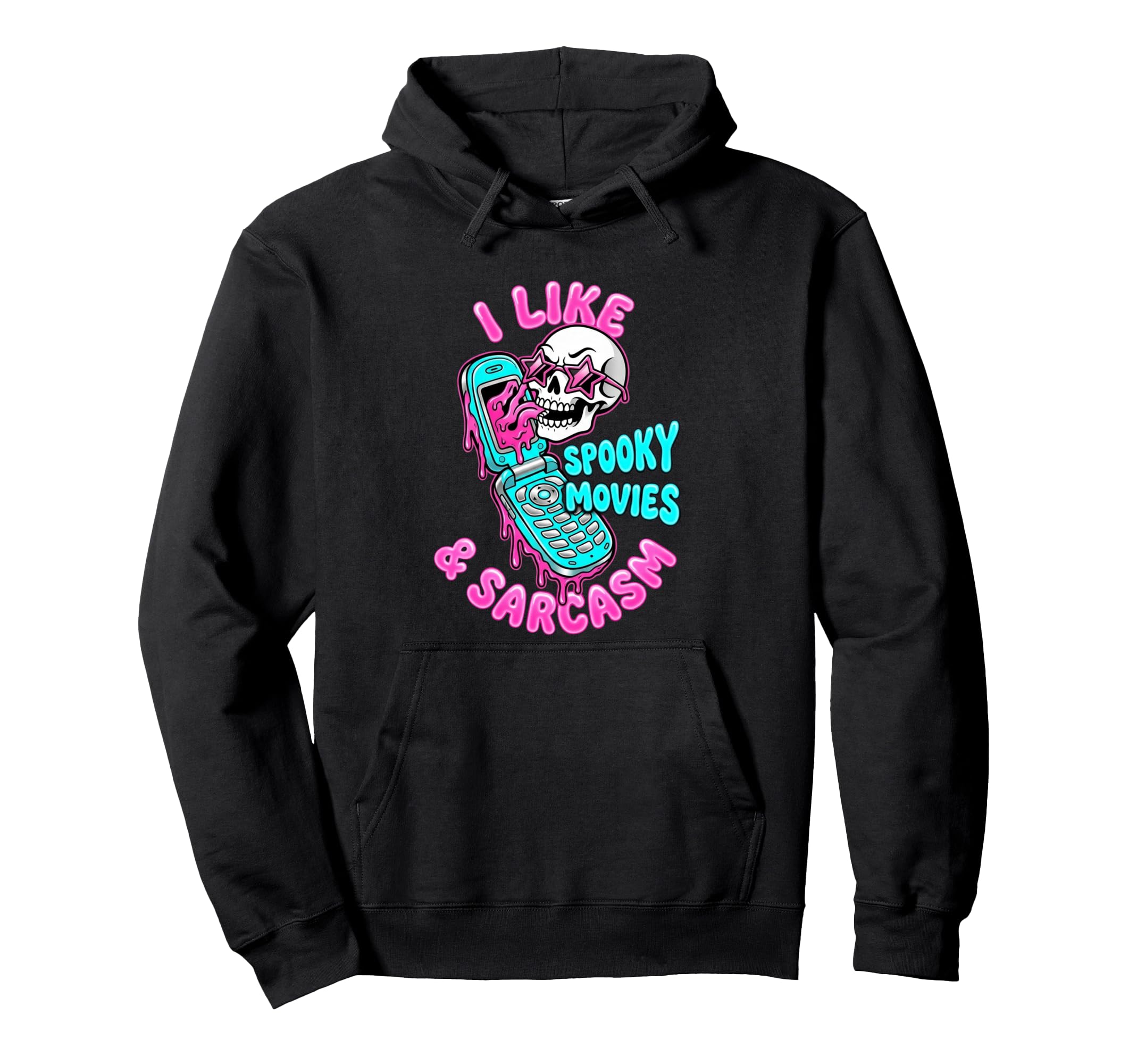 I Like Spooky Movies Sarcasm Y2K Hoodie - Streetwear Style for Adults - T-Shirt, Sweatshirt, Hoodie