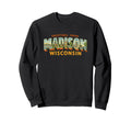 Madison Wisconsin Postcard Sweatshirt - Custom Art Print Men Women - T-Shirt, Sweatshirt, Hoodie