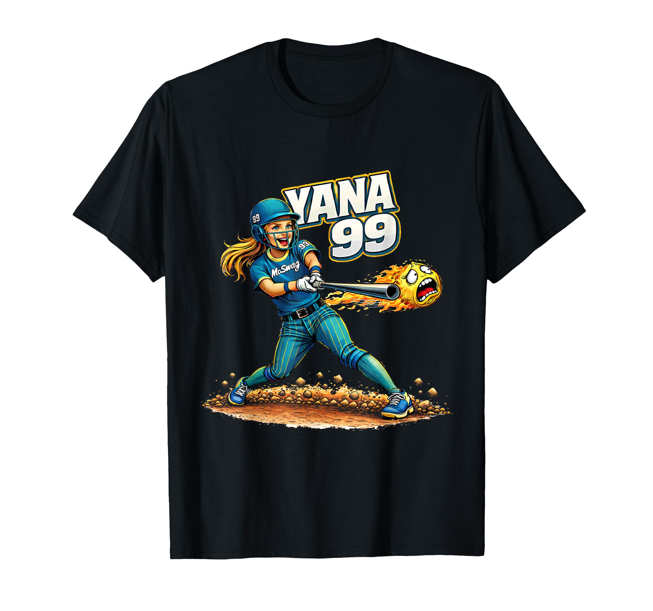 Moswag Yana 99 Softball Support 2 T-Shirt - Novelty Apparel Unisex - T-Shirt, Sweatshirt, Hoodie