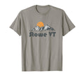 Stowe Vermont Vt 70S T-Shirt - Custom Art Print Men Women - T-Shirt, Sweatshirt, Hoodie