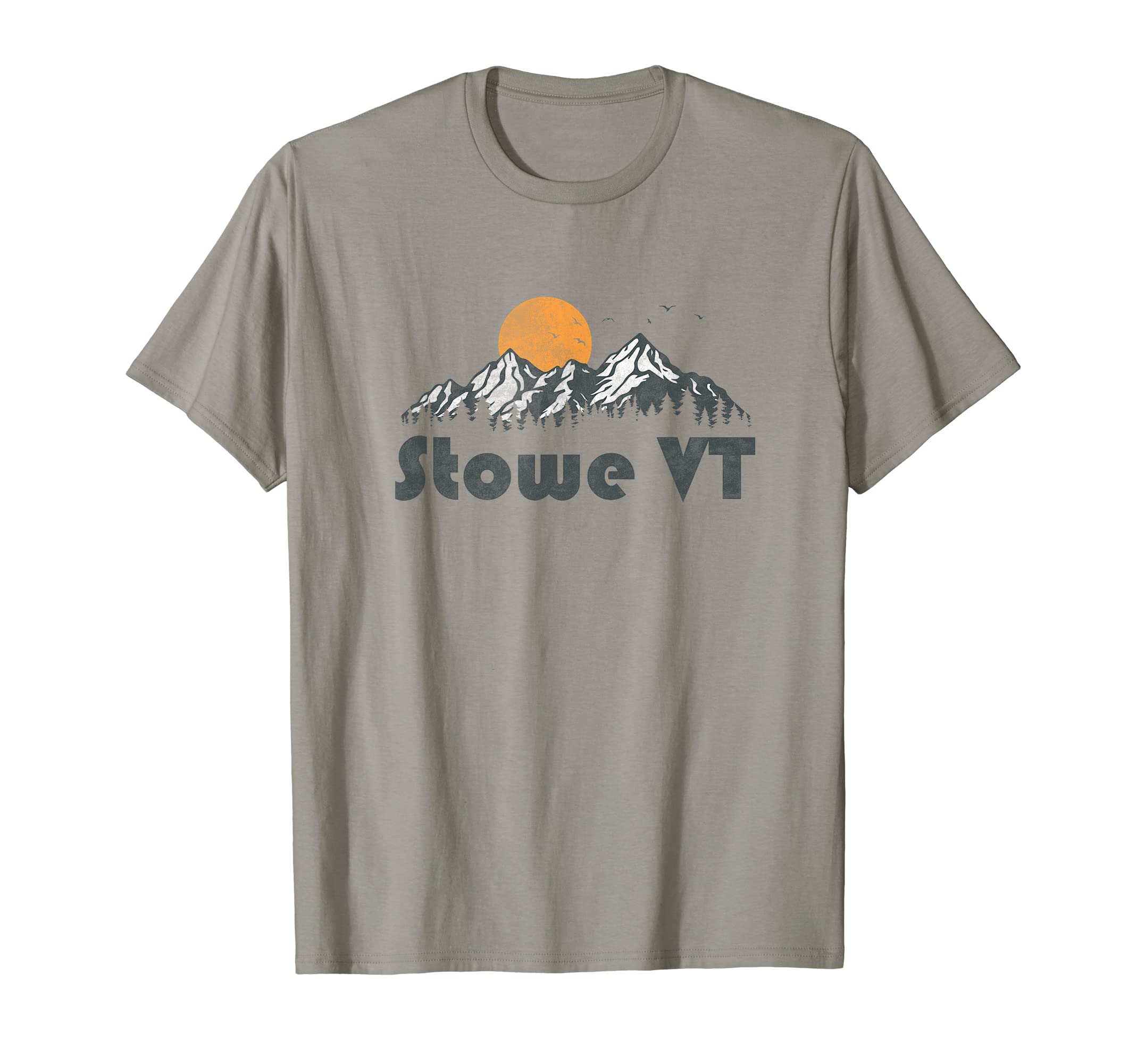 Stowe Vermont Vt 70S T-Shirt - Custom Art Print Men Women - T-Shirt, Sweatshirt, Hoodie