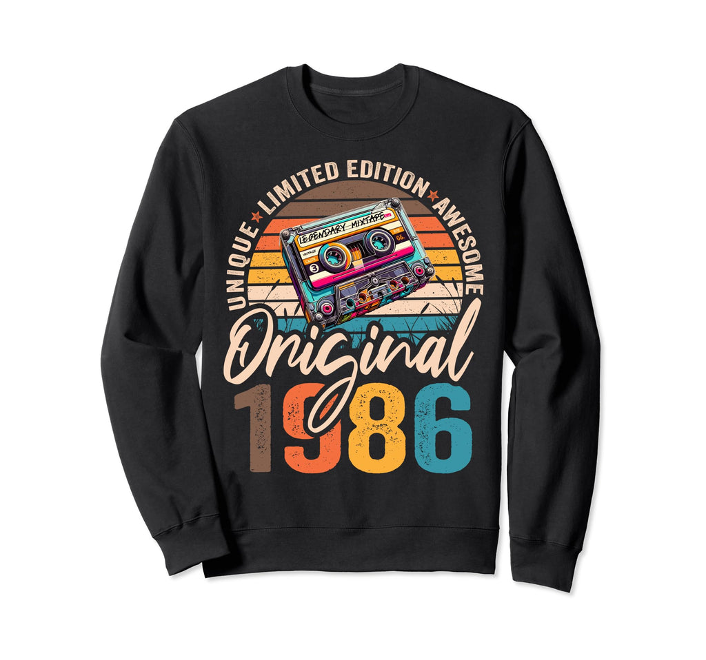 1986 38Th Birthday Cassette Tape 1986 Sweatshirt - Trendy Graphic Unisex - T-Shirt, Sweatshirt, Hoodie