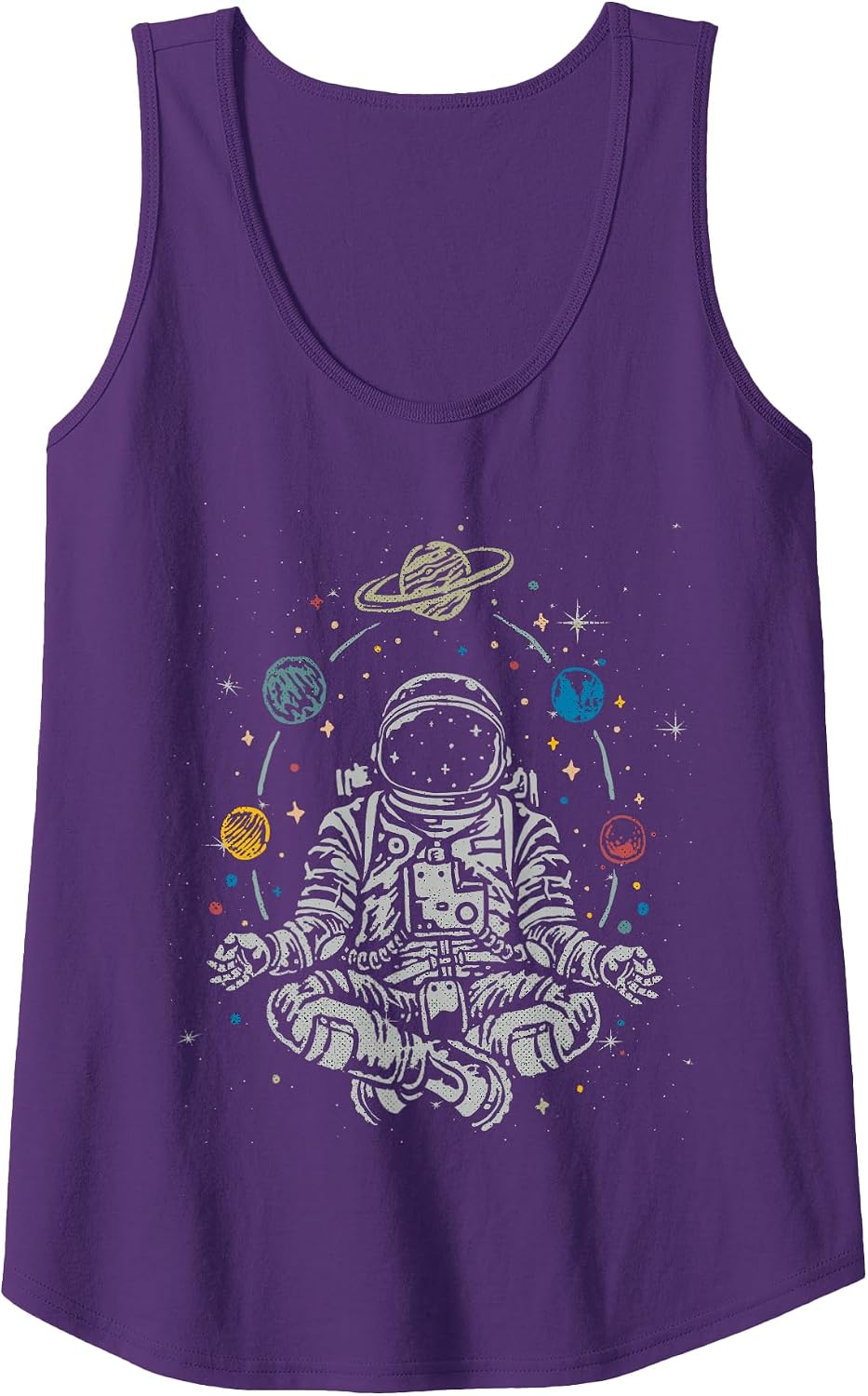 Yoga Astronaut Meditation Gifts - Adult & Kids T-Shirts, Sweatshirts & Hoodies apparel design preview 1