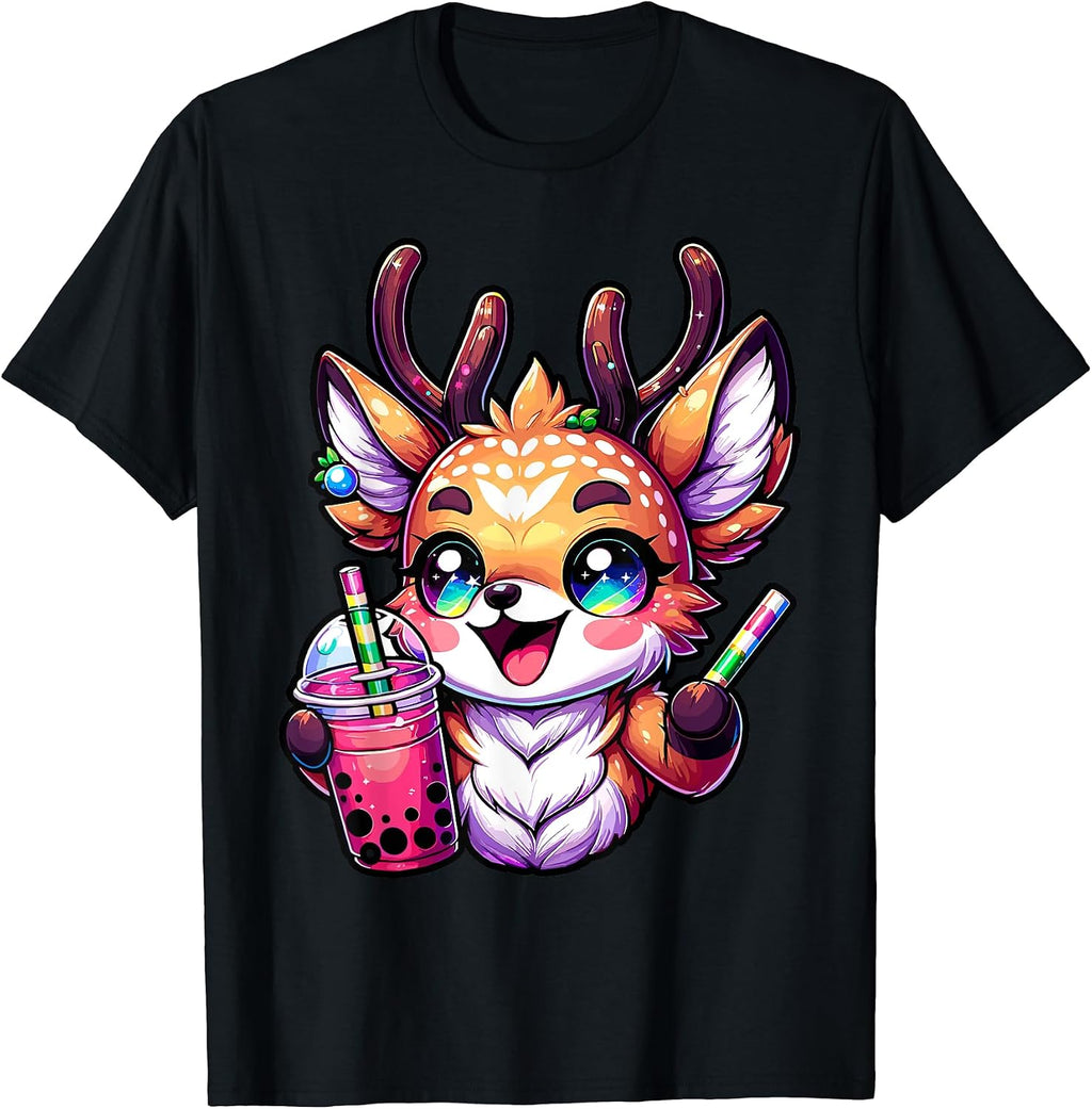 Deer Kawaii Anime Clothing - Adult & Kids T-Shirts, Sweatshirts & Hoodies apparel design preview 1