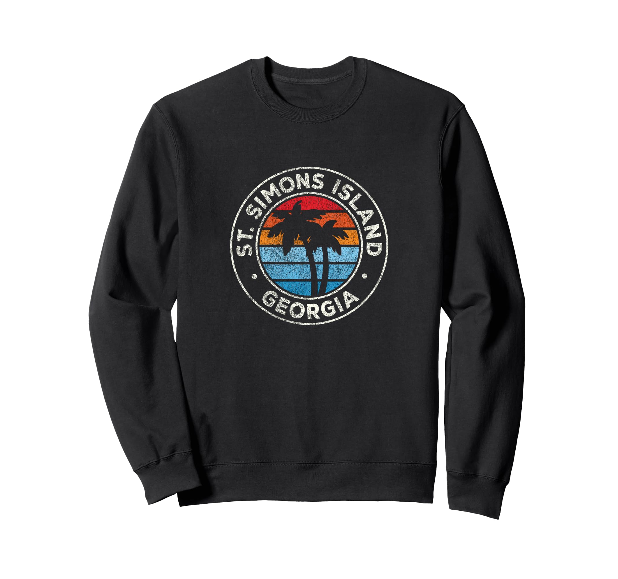 St Simons Island Georgia Ga 70S Sweatshirt - Casual Everyday Wear Unisex - T-Shirt, Sweatshirt, Hoodie