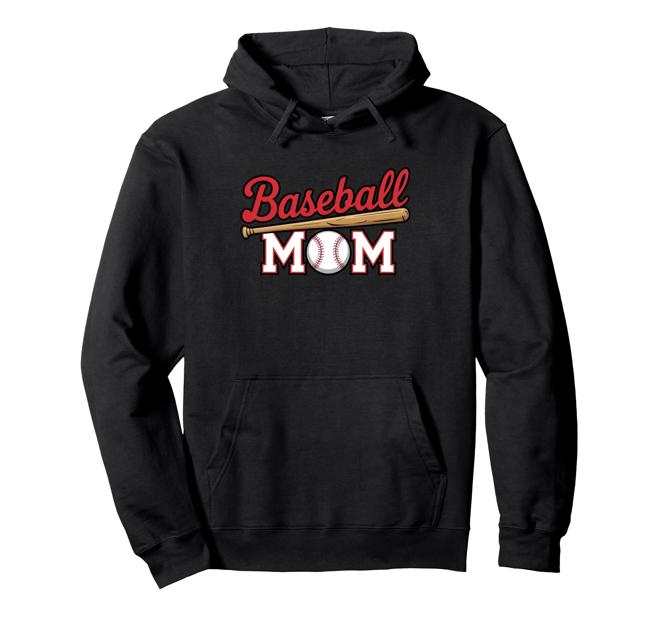 American Baseball Mom Mama Hoodie - Custom Art Print Men Women - T-Shirt, Sweatshirt, Hoodie