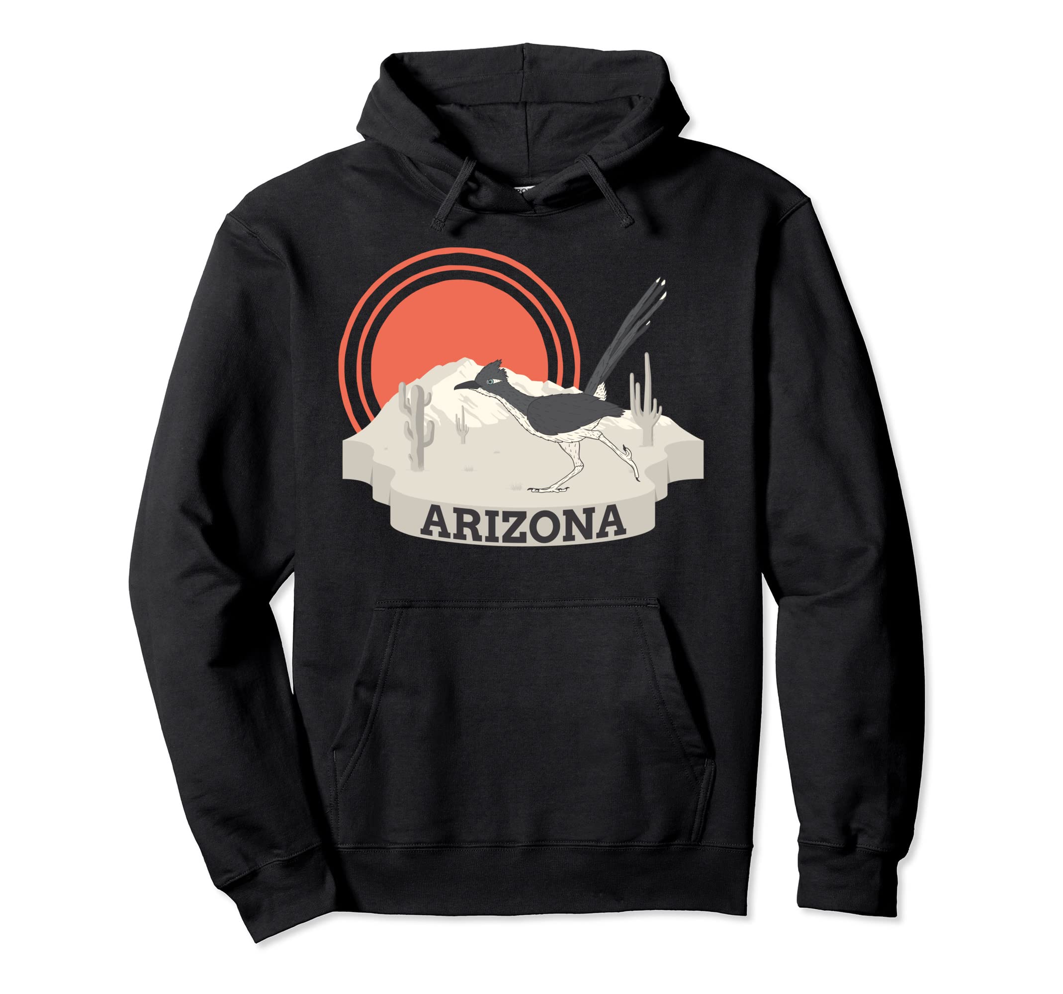 Arizona Roadrunner Boho Desert Cactus Hoodie - Casual Everyday Wear Unisex - T-Shirt, Sweatshirt, Hoodie