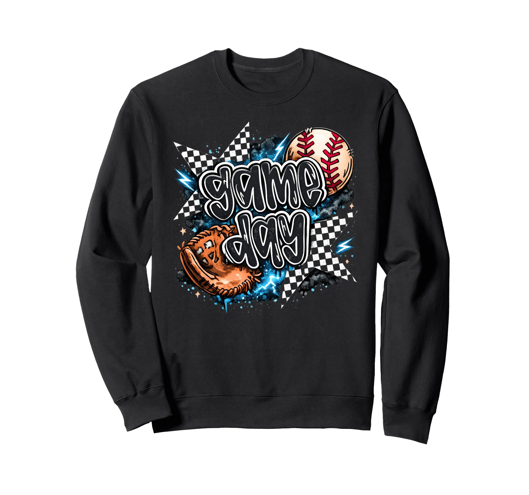 Baseball Sister Mom Game Day Cheer Sweatshirt - Unique Graphic Men Women - T-Shirt, Sweatshirt, Hoodie