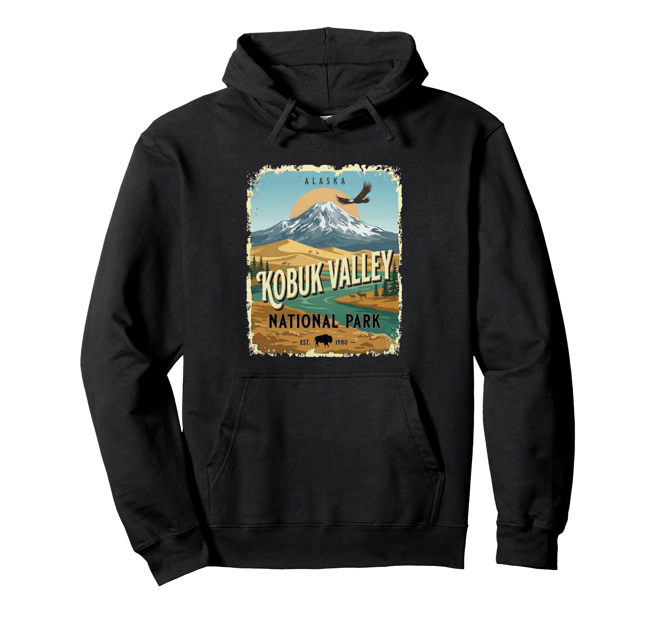 Kobuk Valley National Park Alaska Hoodie - Custom Art Print for Adults - T-Shirt, Sweatshirt, Hoodie