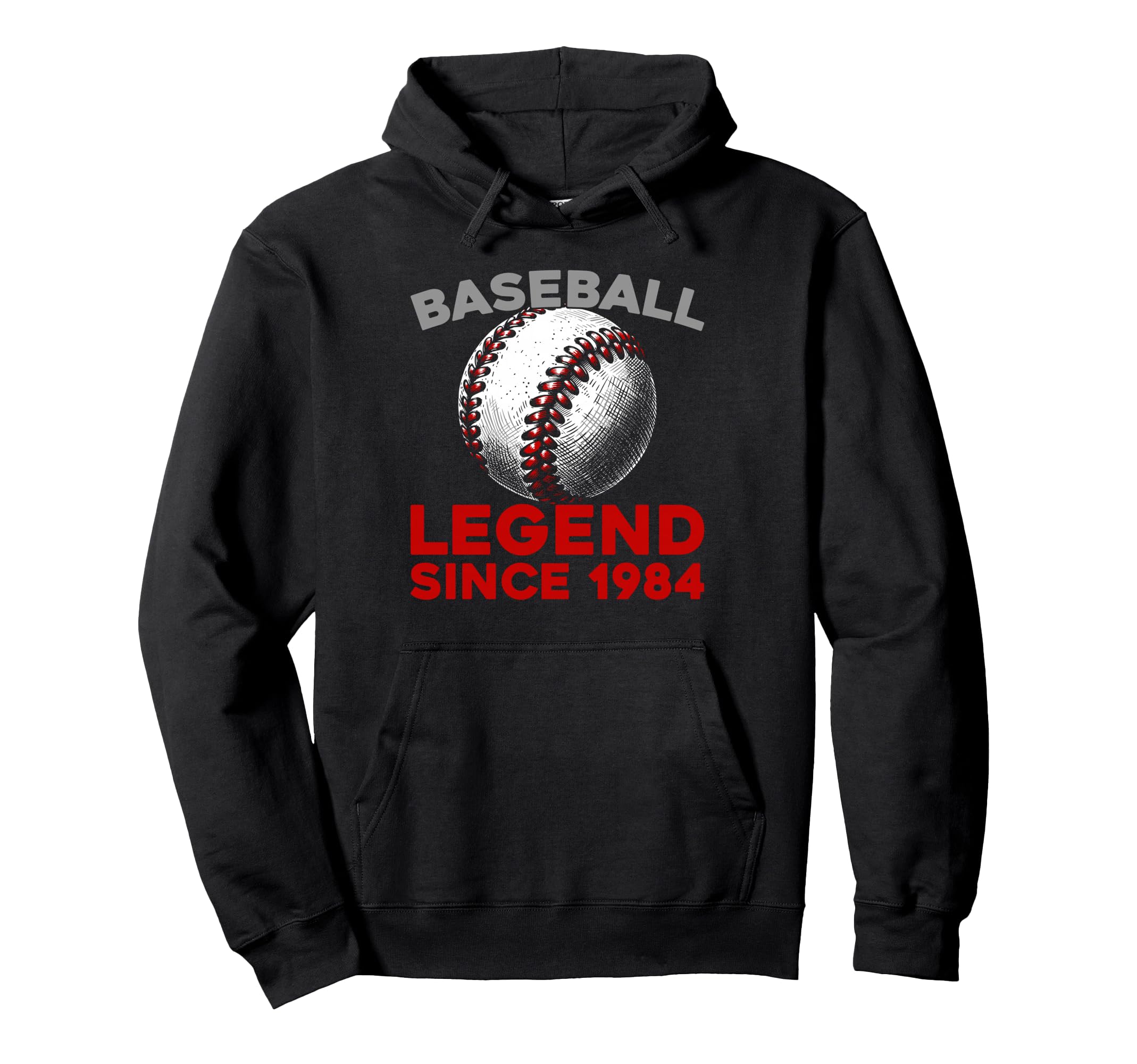 Born 1984 Baseball Baseballer Team Sport Hoodie - Graphic Print for Adults - T-Shirt, Sweatshirt, Hoodie