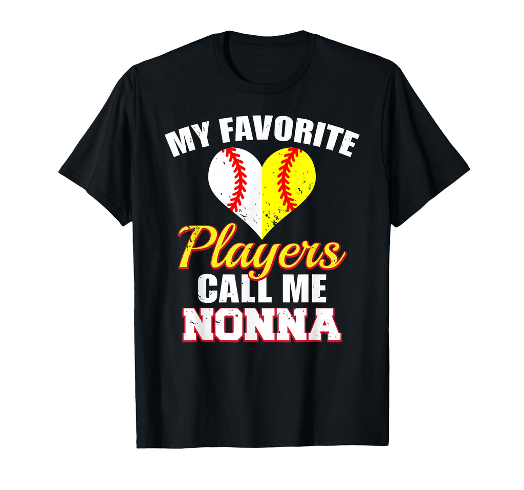 My Favorite Players Call Me Nonna T-Shirt - Minimalist Print for Adults - T-Shirt, Sweatshirt, Hoodie