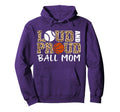 Loud And Proud Ball Mom Leopard Hoodie - Unique Graphic for Adults - T-Shirt, Sweatshirt, Hoodie