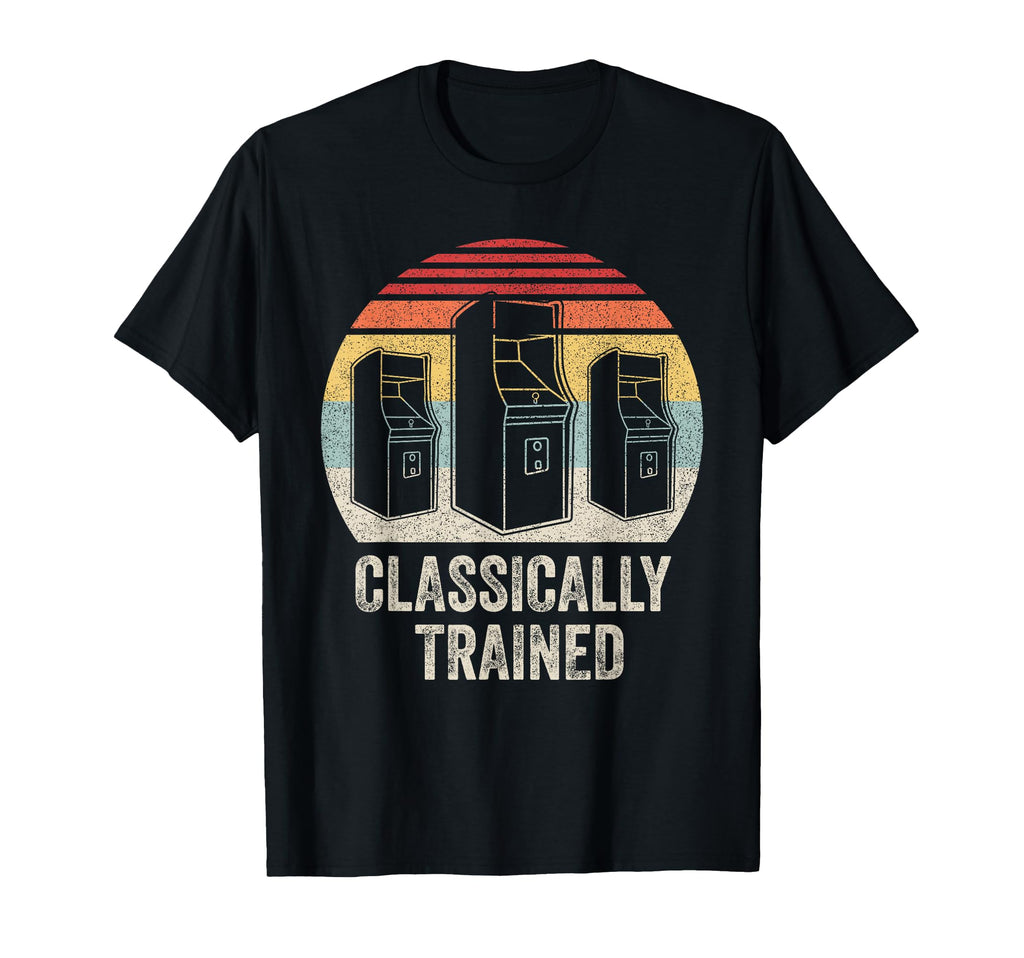 Classically Trained Gaming Arcade T-Shirt - Fun Novelty Design for Adults - T-Shirt, Sweatshirt, Hoodie