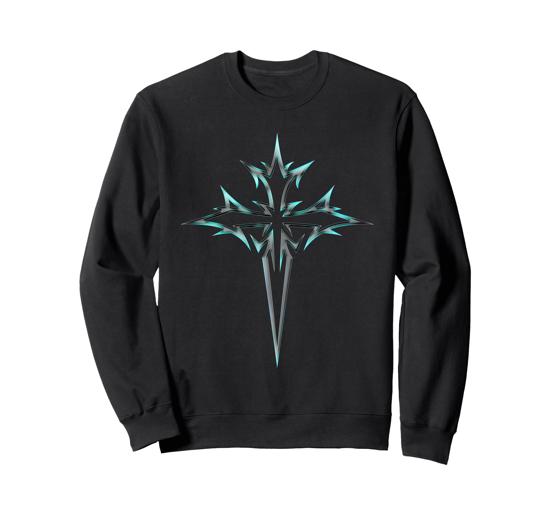 Gothic Cross Y2K Alt Aesthetic Emo Sweatshirt - Aesthetic Graphic Unisex - T-Shirt, Sweatshirt, Hoodie