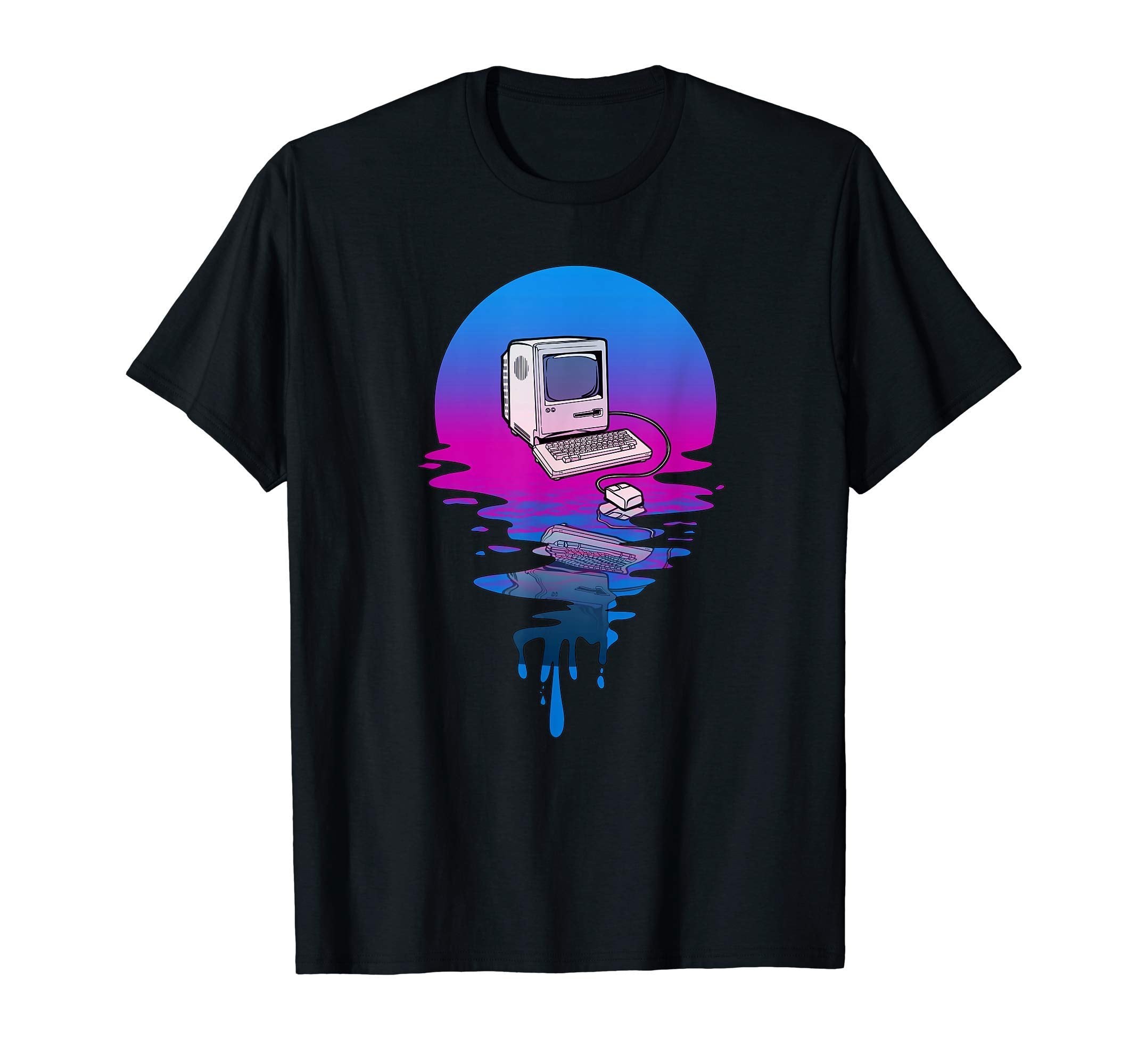 Sunset Computer T-Shirt - Casual Everyday Wear Men Women - T-Shirt, Sweatshirt, Hoodie